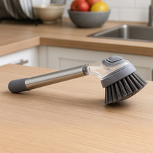 Cleaning Brushes Set Scrub Brush Bathroom Brush Long Handle Liquid Dispenser Pot Washing Brush