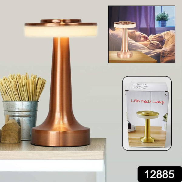 Led Lamp With Touch Control  Decorative Desk Lamp Portable Metal Led Table Lamp Usb Rechargeable 3 Color 3 Levels Brightness Dimmable Eye Protection Modern Lamp For Home Decor Party Kids Room Bedroom (1 Pc)