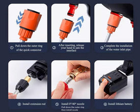 Portable Wireless High Pressure Washer Gun