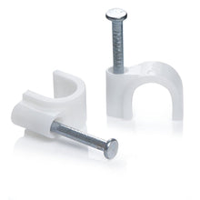 100 Pc 6 Mm Cable Clip Used In All Kinds Of Wires To Make Them Stuck And Holded In Walls Etc.