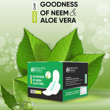 Sanitary Pads For Women With Goodness Of Neem  Aloe Vera  Ultra Thin  Leakage Protection  Ph Balance  With Antibacterial Anion Chip  (155 Mm  24 Pads)