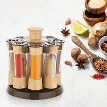 Revolving Spice Rack For Kitchen And Dining Table 8 Spice Jars