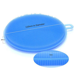 Silicone Dish Scrubber Sponge Mildew Free Non Stick Heat Resistant
