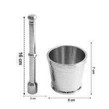 Heavy Duty Stainless Steel Mortar And Pestle Set For Kitchen Khalbatta Set (2 Pc Set)