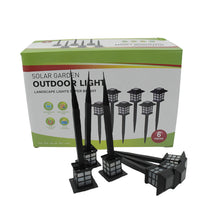 Big Solar Outdoor Lights 6 Pack Waterproof Solar Pathway Lights 10 Hrs Long-lasting Led Landscape Lighting Solar Garden Lights Solar Lights For Walkway Path Driveway Patio Yard  Lawn (6 Pc Set)