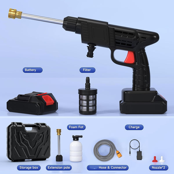 Portable Wireless High Pressure Washer Gun