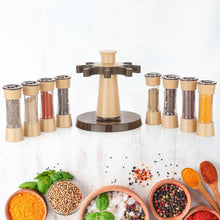Revolving Spice Rack For Kitchen And Dining Table 8 Spice Jars