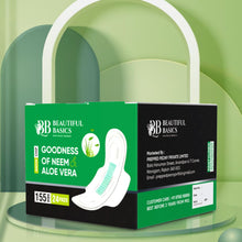 Sanitary Pads For Women With Goodness Of Neem  Aloe Vera  Ultra Thin  Leakage Protection  Ph Balance  With Antibacterial Anion Chip  (155 Mm  24 Pads)