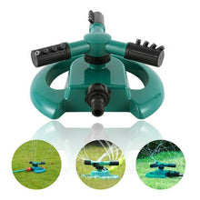 3 Arm 360 Sector Rotating Water Sprinkler Garden Pipe Hose Irrigation Yard