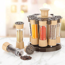 Revolving Spice Rack For Kitchen And Dining Table 8 Spice Jars