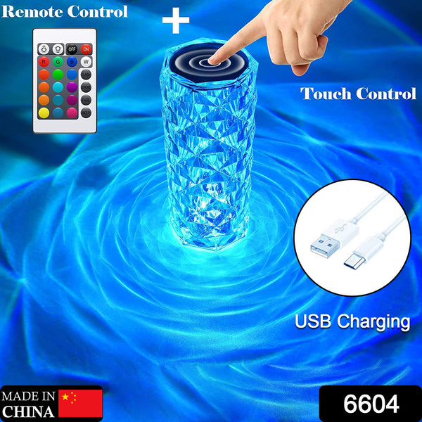 Crystal Touch Night Light (16 Colors) - Rose Diamond Table Lamp With Remote Control Usb Table Lamp Romantic Date Lighting Decor For Festival Bedroom Dining Room