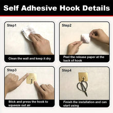 Plastic Adhesive Sticky Waterproof And Oil Proof Wall Hook (5.53.5 Cm  10 Pc)