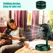 Telescopic Electric Desktop Fan Height Adjustable Foldable  Portable For Travelcarry  Silent Table Top Personal Fan For Bedside Office Table (Battery Not Include)