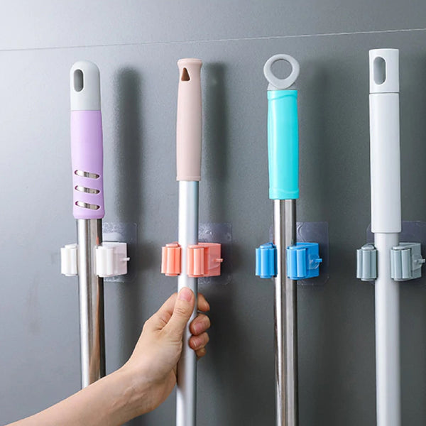 🪄 Magic Self-Adhesive Mop & Broom Holder