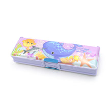 Multipurpose Compass Box Plastic Double Deck Pencil Case With 2 Compartments Supplies Utility Box Storage Organizer Pencil Box For School Cartoon Printed Pencil Case For Kids Birthday Gift For Girls  Boys