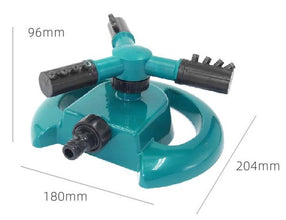 3 Arm 360 Sector Rotating Water Sprinkler Garden Pipe Hose Irrigation Yard