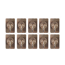 Plastic Adhesive Sticky Waterproof And Oil Proof Wall Hook (5.53.5 Cm  10 Pc)